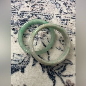 Green authentic Jade Bangle Bracelets